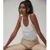 Bella Ladies Jersey Racer Back Tank Top, Heather Mauve, XL, Bella+Canvas