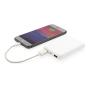 High density 5.000 mAh zakformaat powerbank, wit