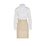BRUSSELS - Short Recycled Bistro Apron with Pocket - Natural - One Size