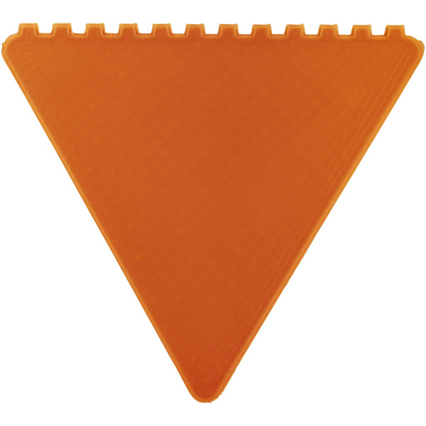 Frosty 2.0 triangular recycled plastic ice scraper - Orange