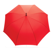 27" Impact AWARE™ RPET 190T auto open bamboo umbrella, red