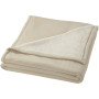 Springwood soft fleece and sherpa plaid blanket - Off white