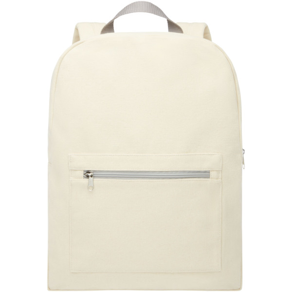 Pheebs 450 g/m² recycled cotton and polyester backpack 10L - Natural