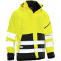 Jobman 1273 Hi-vis shell jacket geel/zwart 3xl