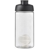 H2O Active® Bop 500 ml shaker drikkeflaske - Ensfarvet sort/Transparent