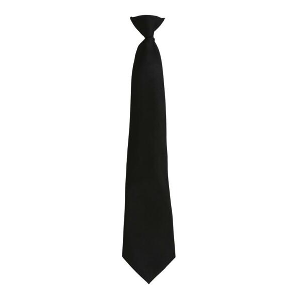 'Colours' Fashion Clip Tie, Black, ONE, Premier