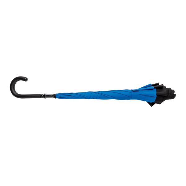 23” handmatig reversible paraplu, blauw