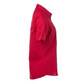 Ladies' Shirt Shortsleeve Poplin - red - XXL