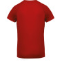 Heren-sport-t-shirt V-hals Red L