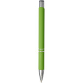 Moneta soft touch balpen met klikmechanisme - Varengroen