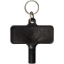 Largo plastic radiator key with keychain - Solid black