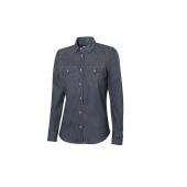 WOMEN'S LONG-SLEEVE STRETCH DENIM SHIRT