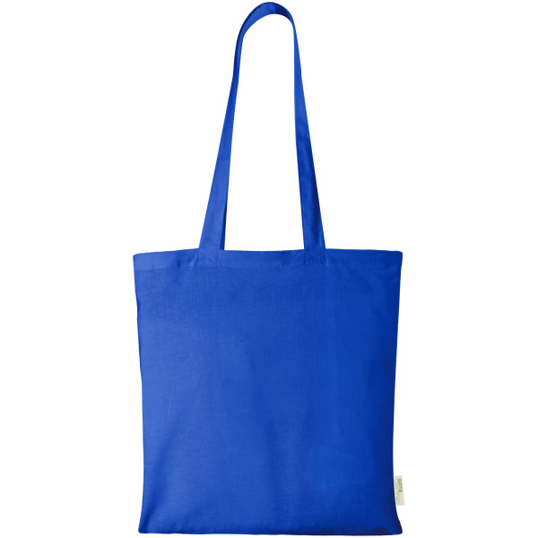 Orissa 140 g/m² GOTS organic cotton tote bag 7L - Royal blue