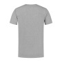 L&S T-shirt crewneck fine cotton elasthan grey heather 6XL