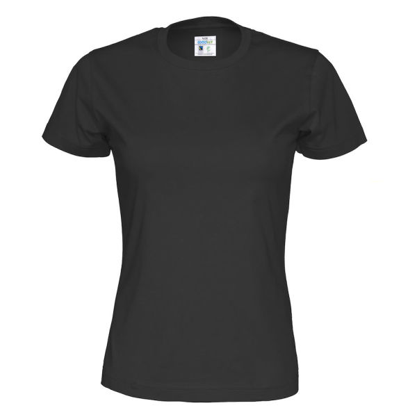 T-Shirt Lady Black L (GOTS)