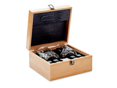 INVERNESS - Luxe whiskey set in bamboe box