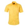Men's Shirt Shortsleeve Poplin - yellow - M