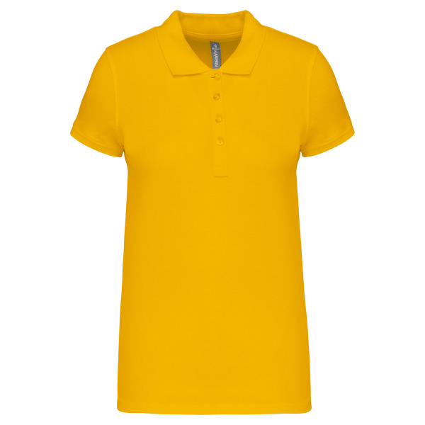 Piqué-damespolo korte mouwen Yellow XL