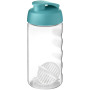 H2O Active® Bop 500 ml shaker bottle - Aqua blue/Transparent