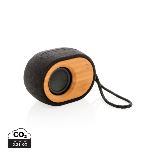 Bamboo X 5W speaker, zwart, bruin