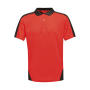 Contrast Coolweave Polo - Classic Red/Black - 4XL