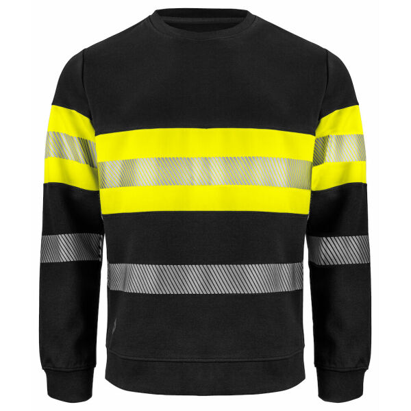 6129 Sweatshirt Roundneck Yellow/black XS
