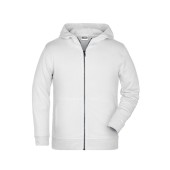 Children's Zip Hoody - white - M