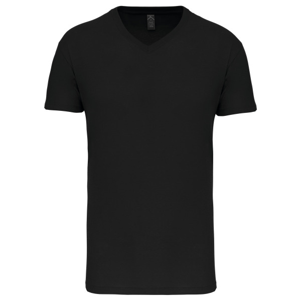 Heren-t-shirt BIO150 V-hals Black 3XL