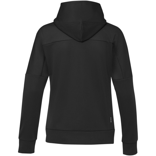 Nubia women's performance full zip knit jacket - Solid black - XL
