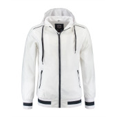 L&S Jacket Hooded Nylon Unisex White Delete Item 3XL