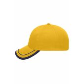 MB6501 6 Panel Piping Cap - gold-yellow/navy - one size