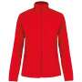 Microfleece met rits dames Red XS