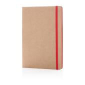 A5 kraft notitieboek, rood