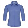 RUS Ladies ¾ sl. Fit. Polycot. Pop. Shirt, Corp. Blue, M