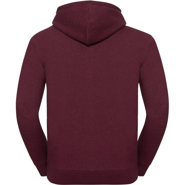 Authentic Full zip hooded melange sweatshirt Burgundy Melange S