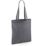 Shopper bag long handles Graphite Grey One Size