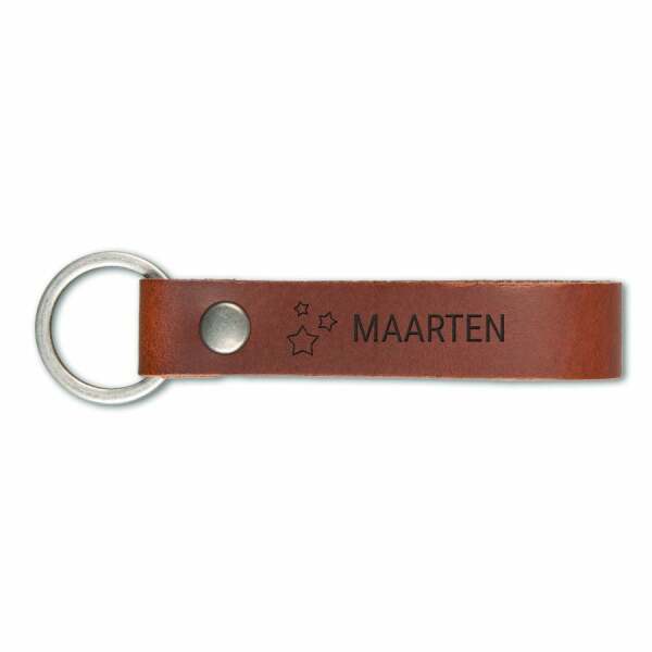 Lederen sleutelhanger