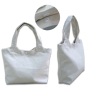 Mini Canvas Lunch Bags with Wavy Shape Top Side