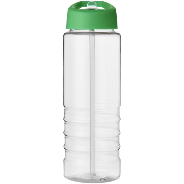 H2O Active® Treble 750 ml spout lid sport bottle - Transparent/Green