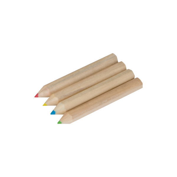 Set 4 creioane din lemn