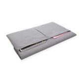 15.6" PVC fri laptop etui med magnetisk lukning., grå
