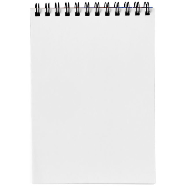 Desk-Mate® A6 spiraal notitieboek - Wit/Zwart - 50 pages