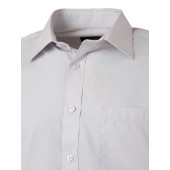 Men's Shirt Shortsleeve Poplin - light-grey - XL