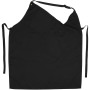 Andria asymmetric apron - Solid black