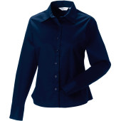 Ladies' Long Sleeve Classic Twill Shirt French Navy XXL