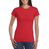 Gildan T-shirt SoftStyle SS for her Red S