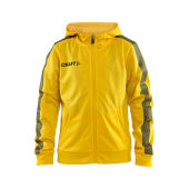*Pro Control hood jacket jr yellow/black 134/140