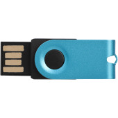 Mini USB stick - Aqua/Zwart - 1GB