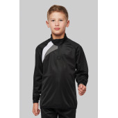 Kindertrainingsweater Met Ritskraag Sporty Red / Black / Storm Grey 6/8 jaar