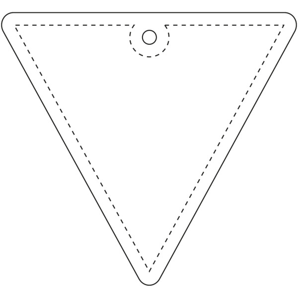 RFX™ H-12 reflecterende pvc hanger met omgekeerde driehoek - Neongeel